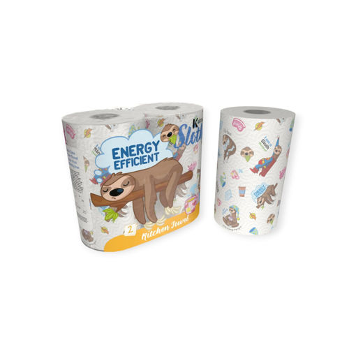 Picture of SLOTH TISSUE KITCHEN ROLL 2 PACK